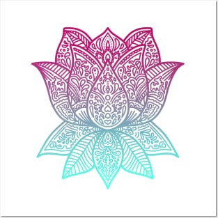 Mandala Lotus | Flower Mandala Posters and Art